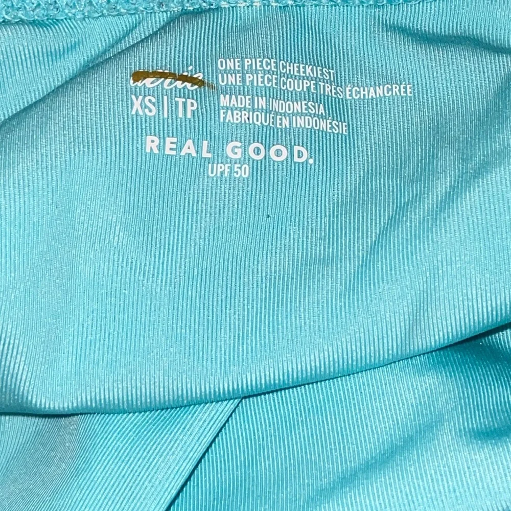 Aerie Turquoise Textured Swimsuit -NWOT